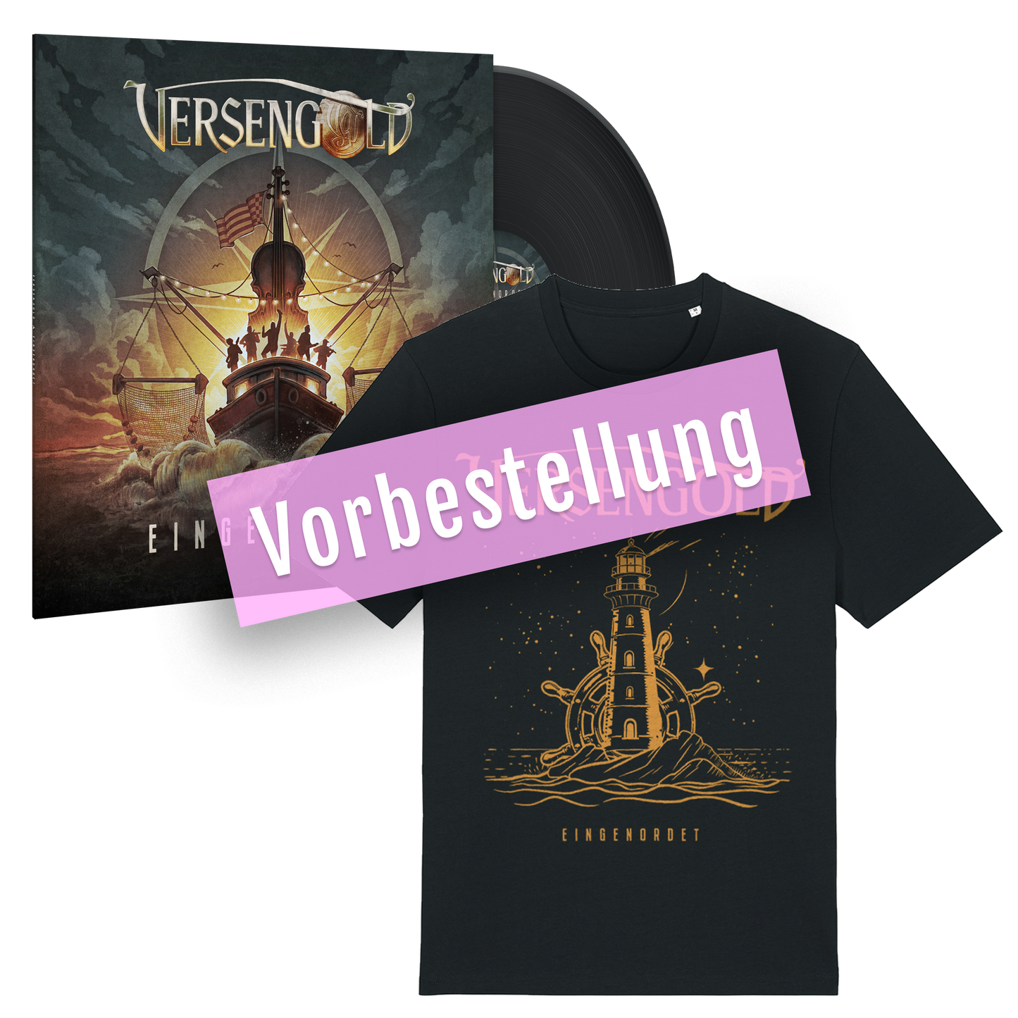 "Eingenordet" Vinyl + T-Shirt (unisex) Bundle | Versengold
