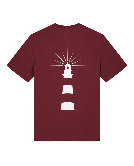 Leuchtturm T-Shirt weinrot