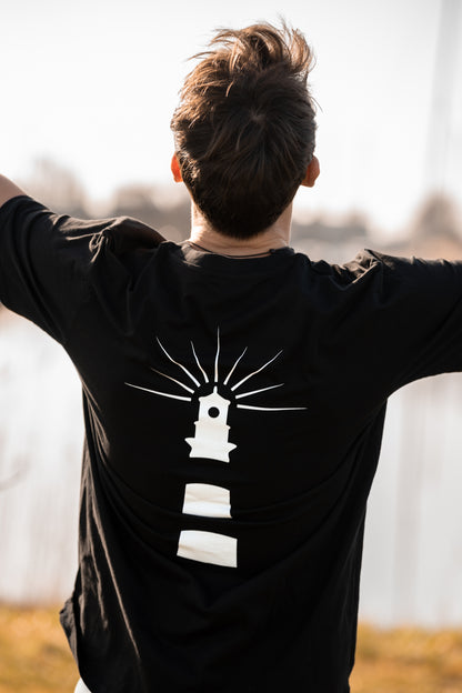 Leuchtturm T-Shirt schwarz