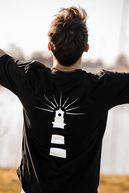 Leuchtturm T-Shirt schwarz